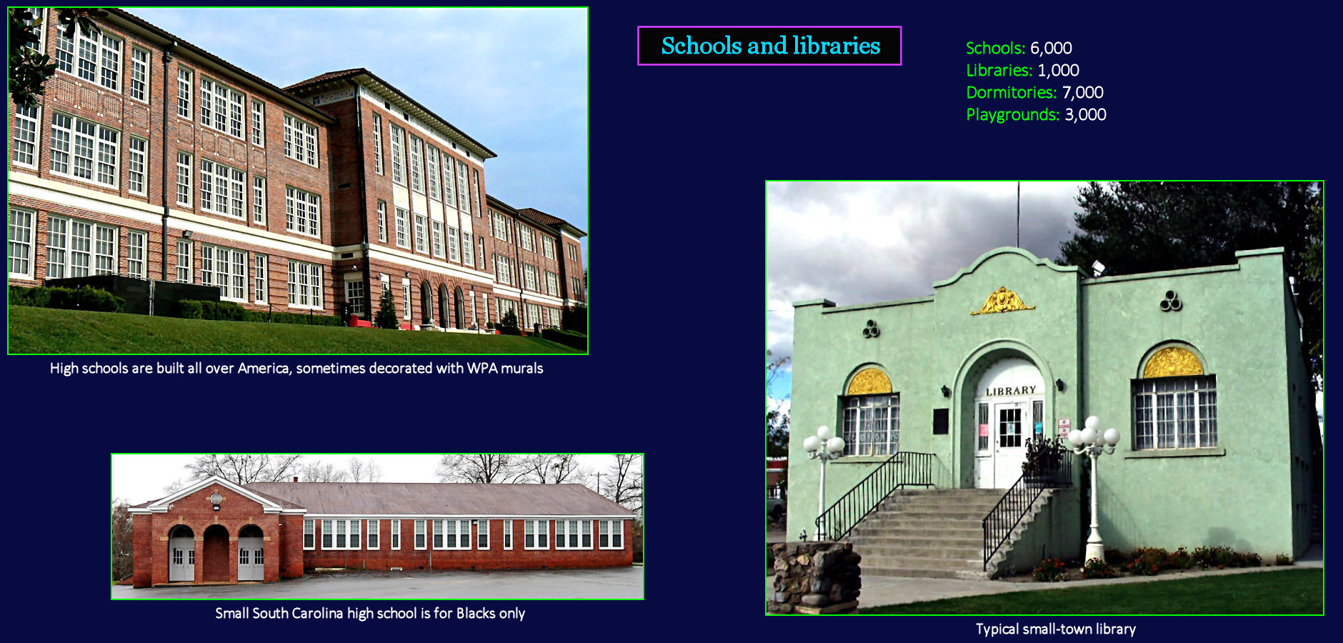 WPA schools and libraries